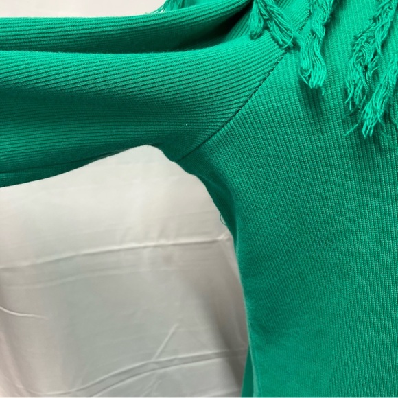 Rafaella Cowl Neck Fringe Long sleeve Sweater Womens XL Spring Soft‎ Boho bright - Picture 4 of 14